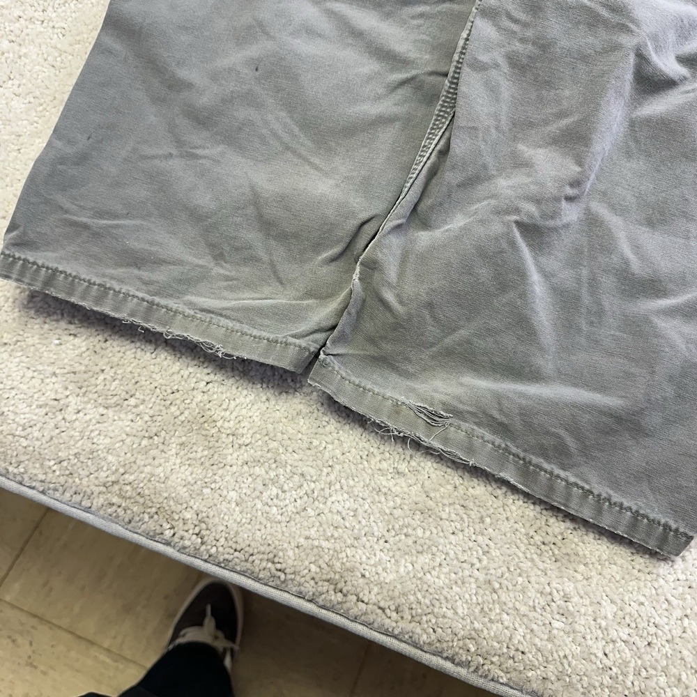 Carhartt Canvas Work Cargo Pants Mens Grey 40x30 B151-FAT Utility - Picture 7 of 12